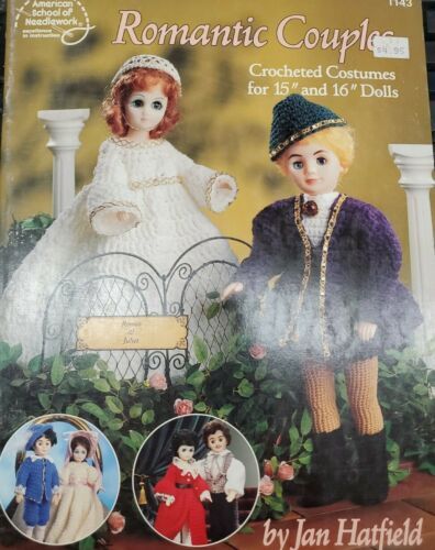 Romantic Couples 15 and 16 Doll Costumes crochet pattern booklet Romeo Juliet