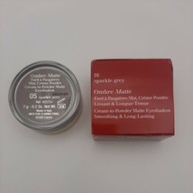CLARINS Ombre Matte Cream to Powder Eyeshadow 05 SPARKLE GREY NIB  - $15.83