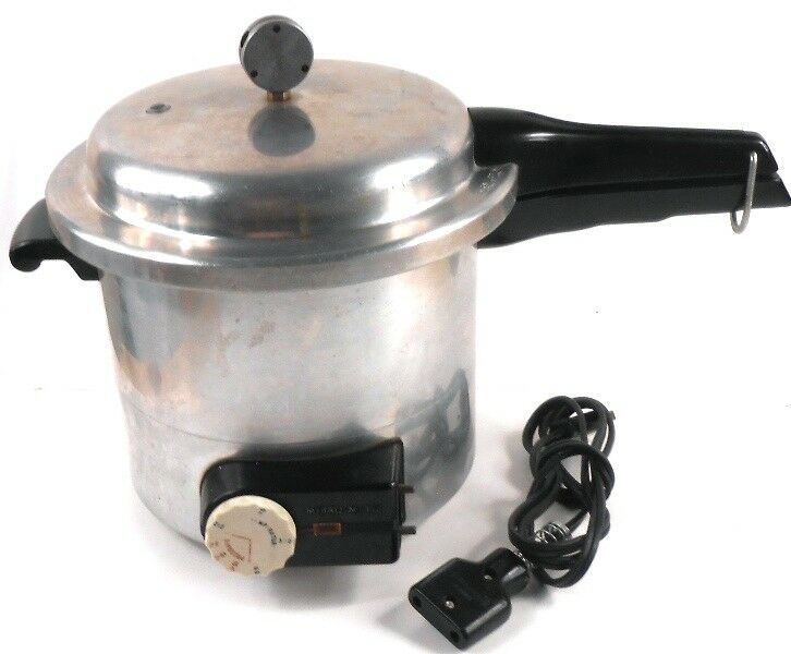 Mirro Matic Electric 4 Qt Pressure Cooker Canner Pan 184 M4 w/ Jiggler & Cord Cookers & Steamers
