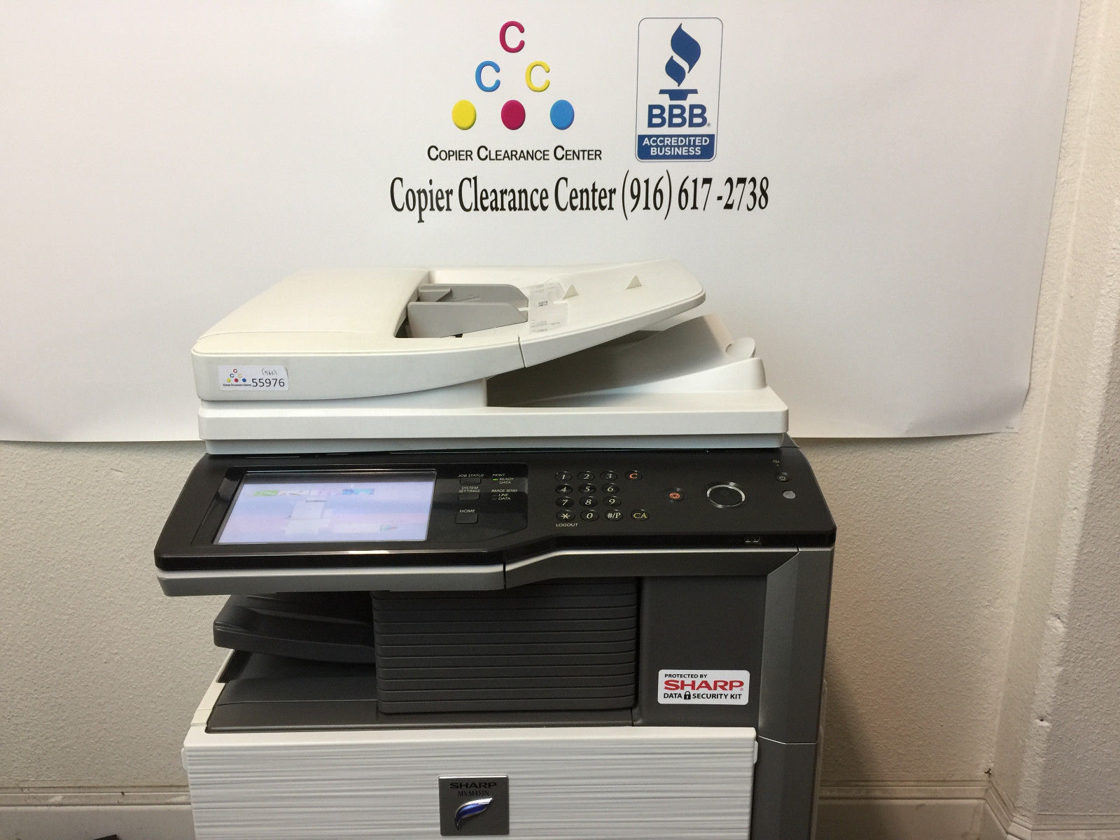 Sharp MXM453N Color Copier Printer Scanner Fax Staple Finisher Low