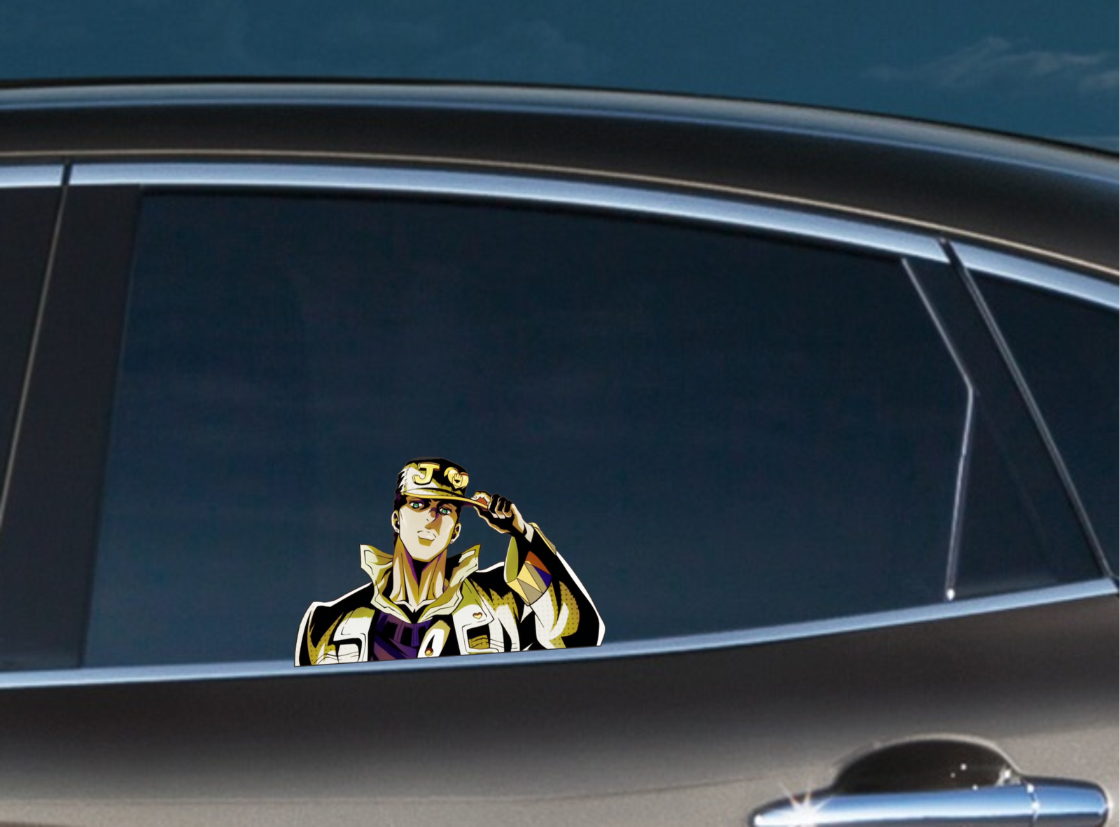 Jotaro Kujo 2 Car Bumper Window Vinyl Decal Anime Stickers cartoon star platinum