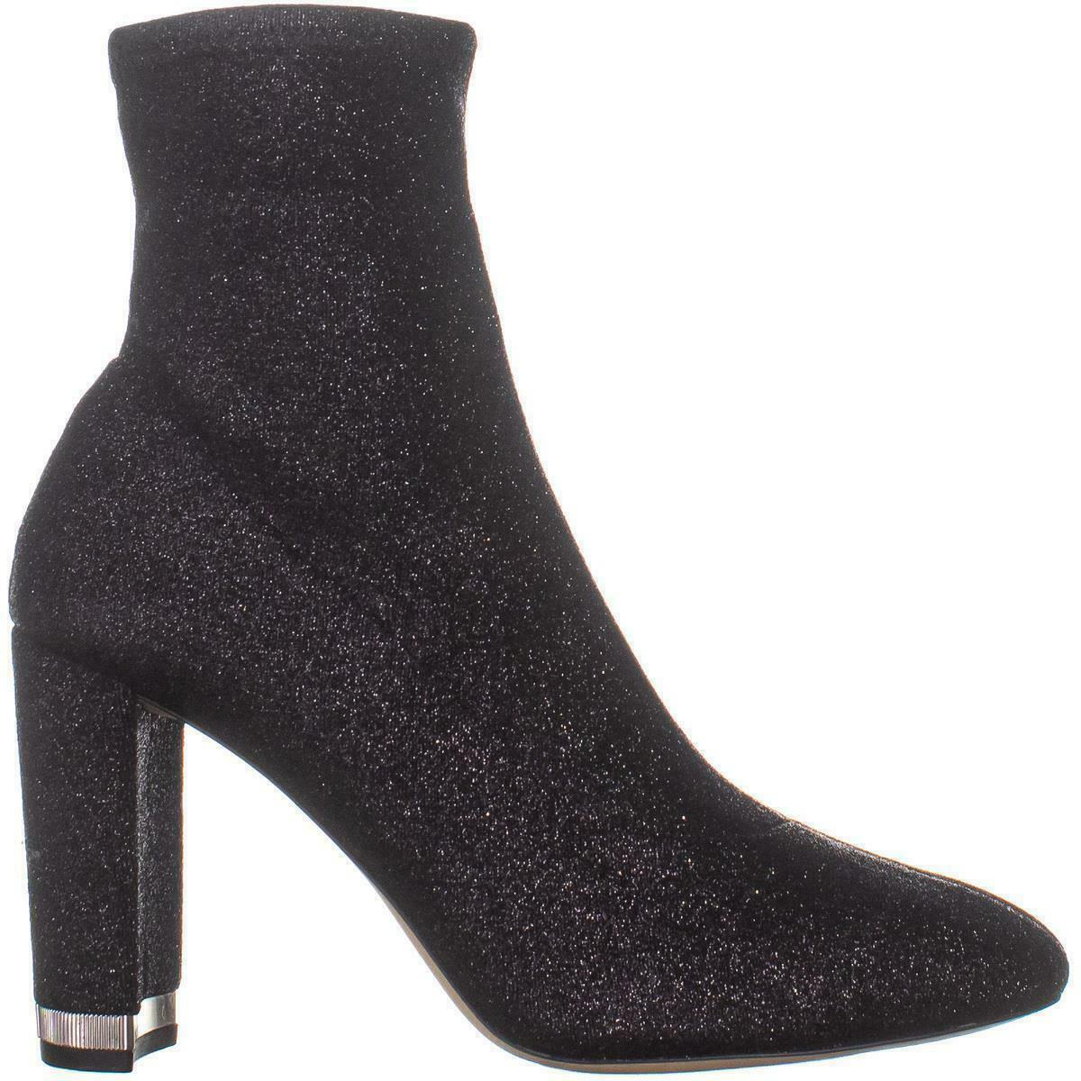 MICHAEL Michael Kors Mandy Bootie Sock Boots, Black Glitter, 5.5 US ...