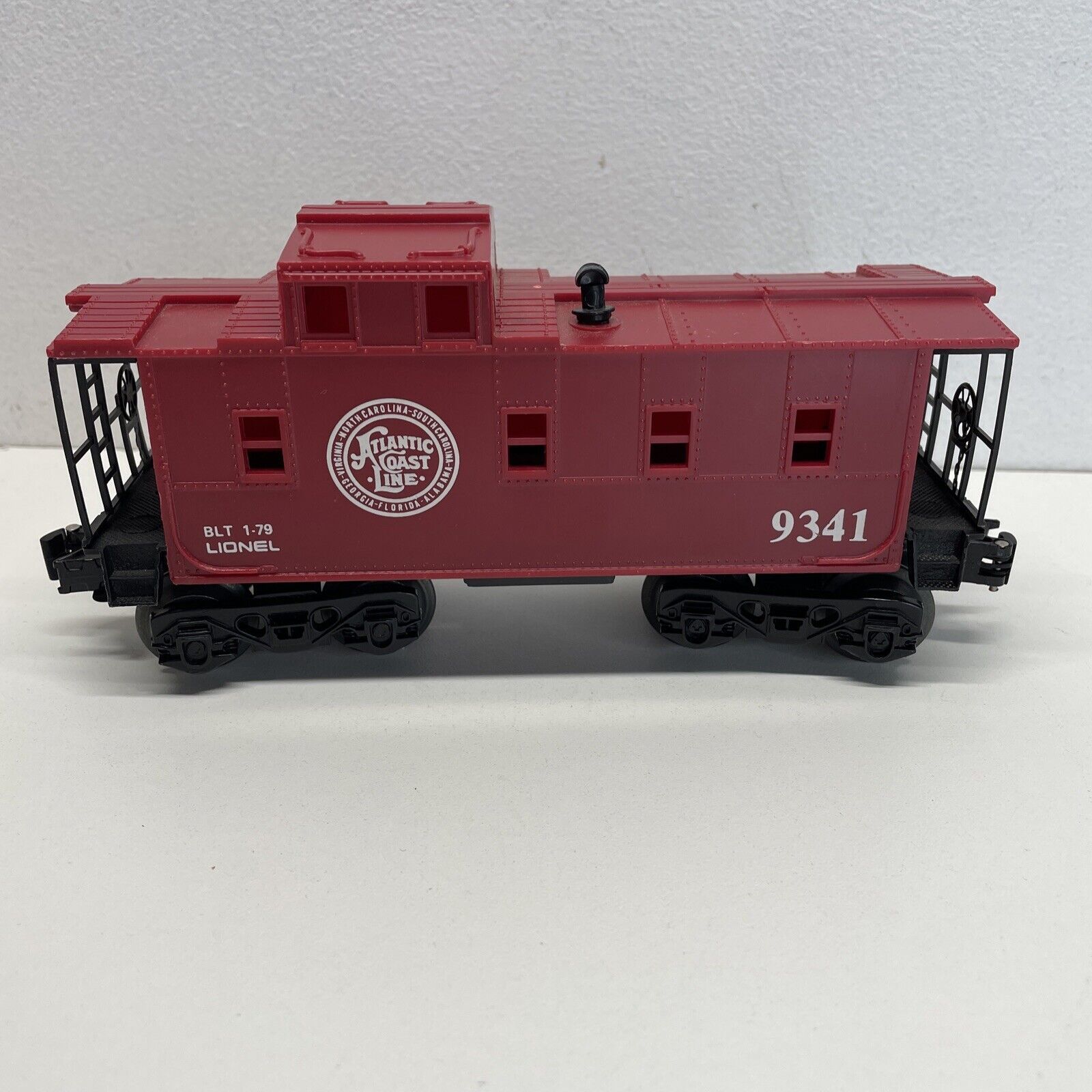 Lionel 9341 Atlantic Coast Line Caboose O Gauge Red Vintage BLT 1-79 ...