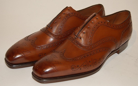 New Handmade Men Brown Wingtip Shoes, Men Brogue Formal Shoes, Men Dress Shoes
