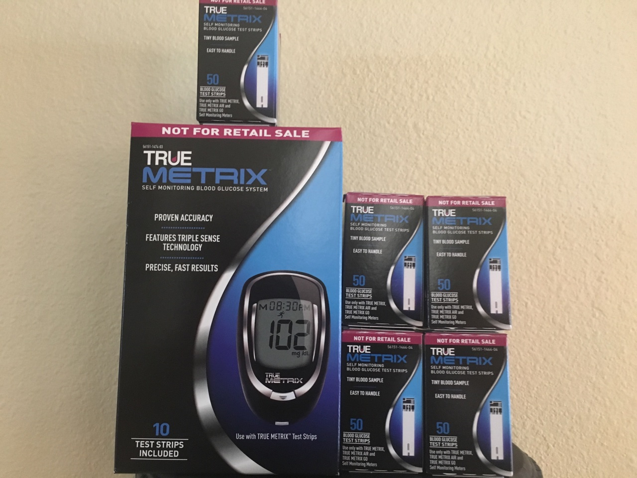 260 TRUE Metrix Test Strips Plus FREEE Meter, Lancets, Lancing Device