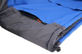 Men’s Quilted Lined Removable Hood Two Toned Zipper Puffer Lightweight Jacket image 7