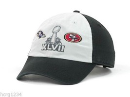 Baltimore Ravens v San Francisco 49ers 47 Brand Super Bowl Dueling Logo Cap Hat - $15.19