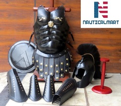 NauticalMart Roman King Leonidas Spartan Muscle Armor Set With Corinthian Helmet