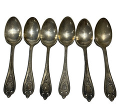 6 Spoons Rogers Bro 1847 Old Colony XS Triple Silverware Tea Spoon Antiq... - $42.08