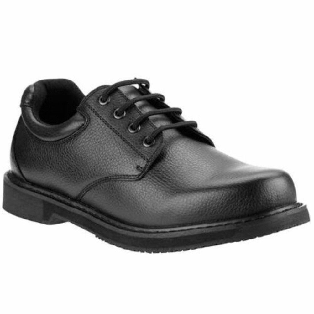 Dr Scholls Dave Careers Black Work Restaurant Waiter Shoes Non-Slip Men ...