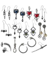 Alchemy Gothic Dropper Earrings Hanging YOU CHOOSE STYLE Fine Pewter &amp; C... - $21.00+