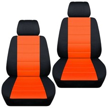 Front set car seat covers fits Ford EcoSport  2018-2020  black and orange - $65.69