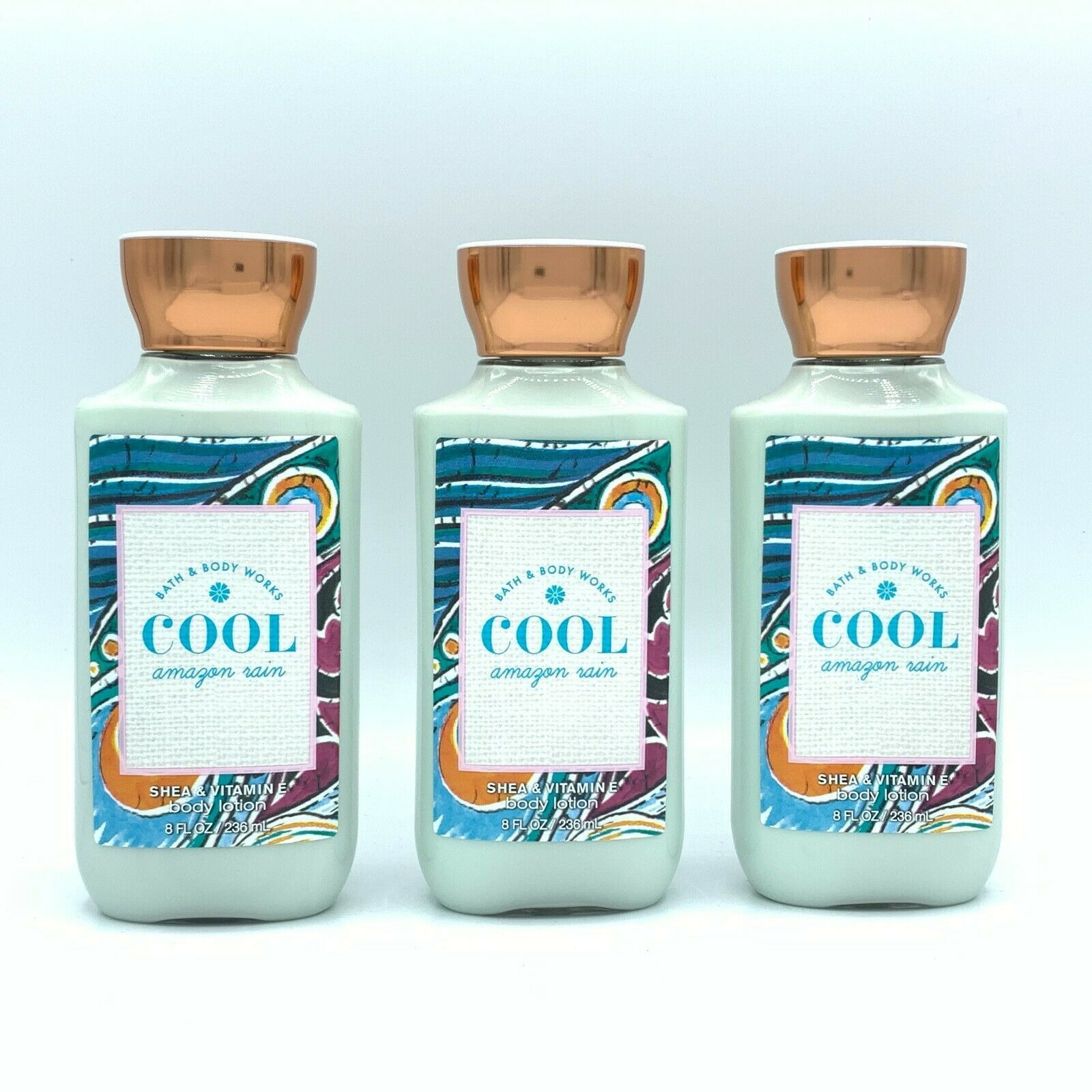 Primary image for Bath and Body Works Cool Amazon Rain 8-fl oz Body Lotion 3-Pack