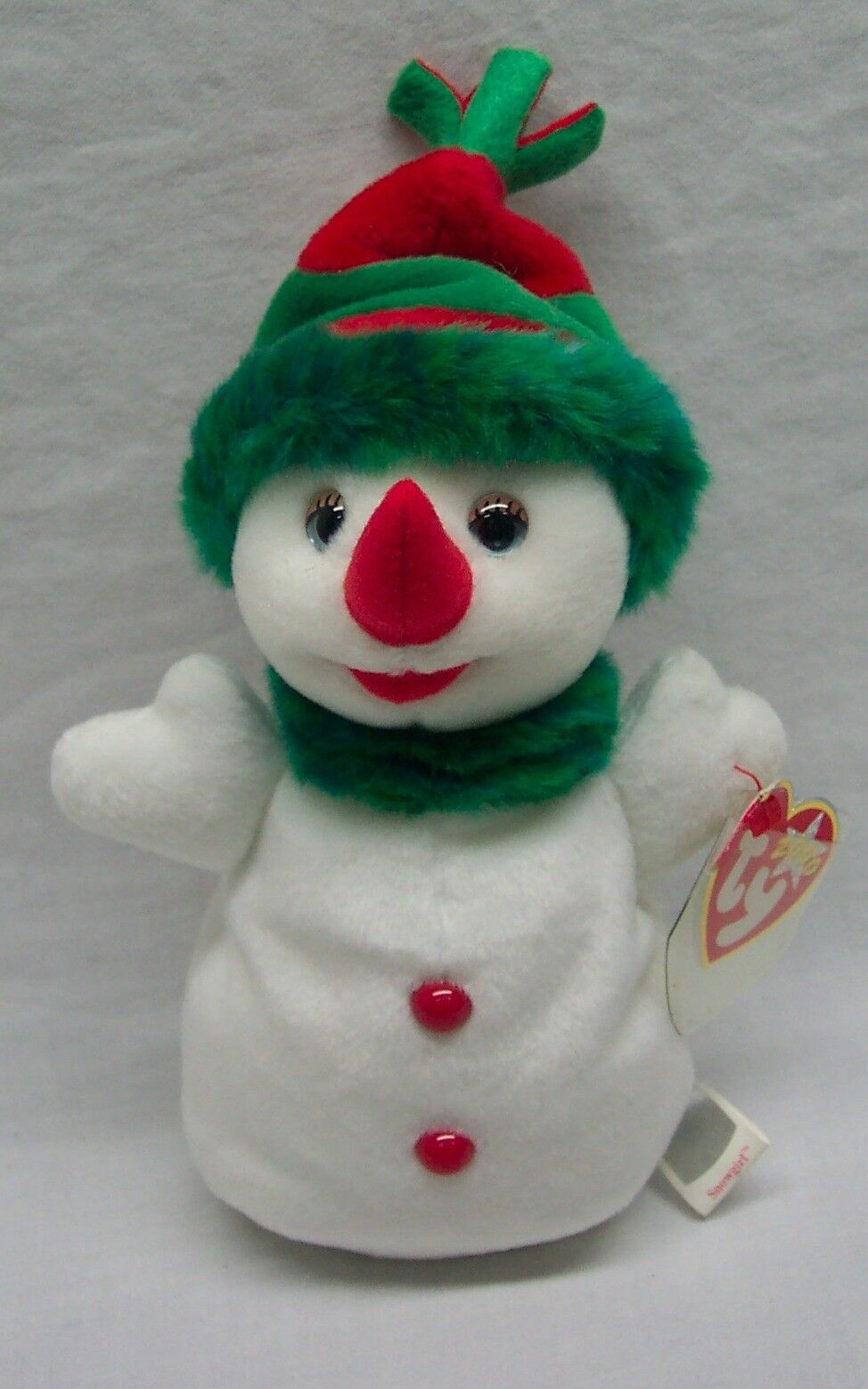 TY Beanie Baby 2000 CUTE SNOWGIRL SNOWMAN 6" Plush STUFFED ANIMAL Toy