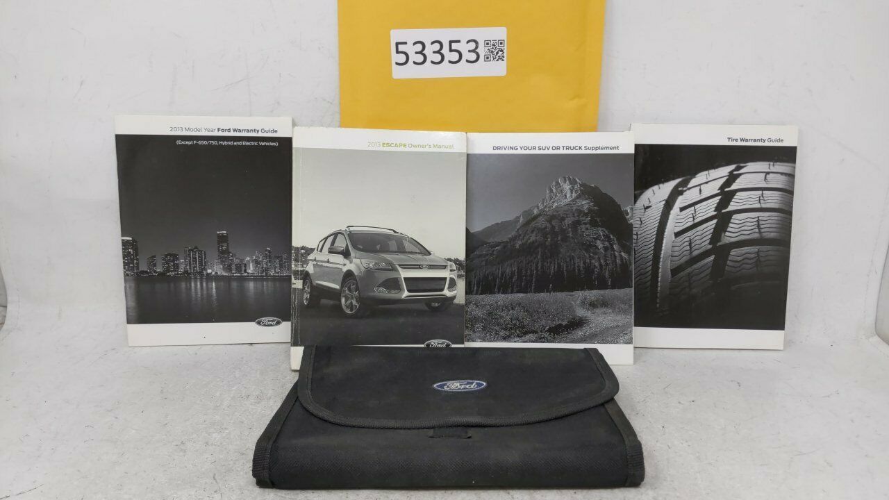 2013 Ford Escape Owners Manual 53353 - Owner & Operator Manuals