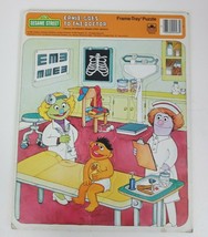 Vintage 1984 Sesame Street Ernie Goes To The Doctor Frame Tray Puzzle 11... - $14.01