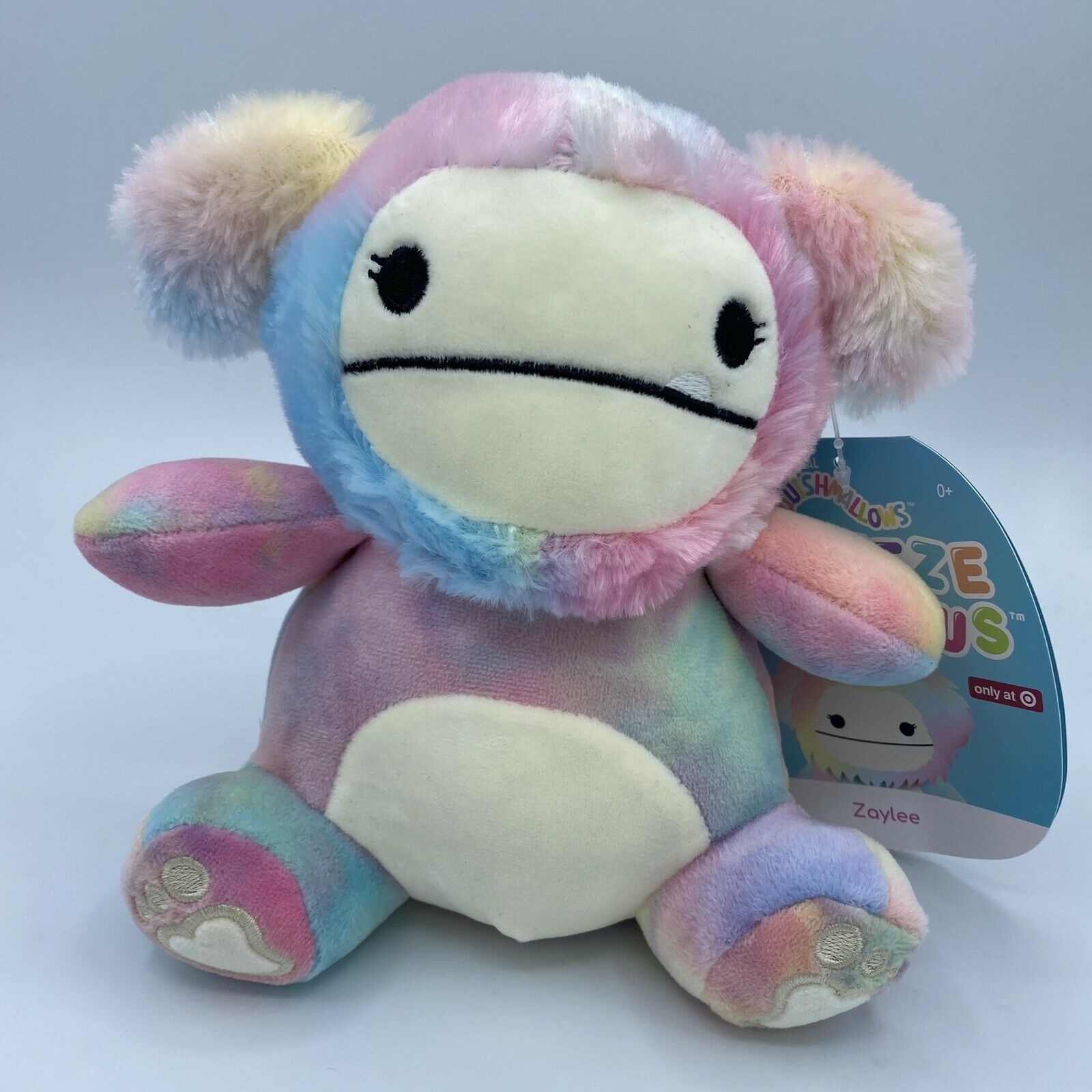 Squishmallow Zaylee The Baby Bigfoot 7 NWT Exclusive plush Squeezmallow
