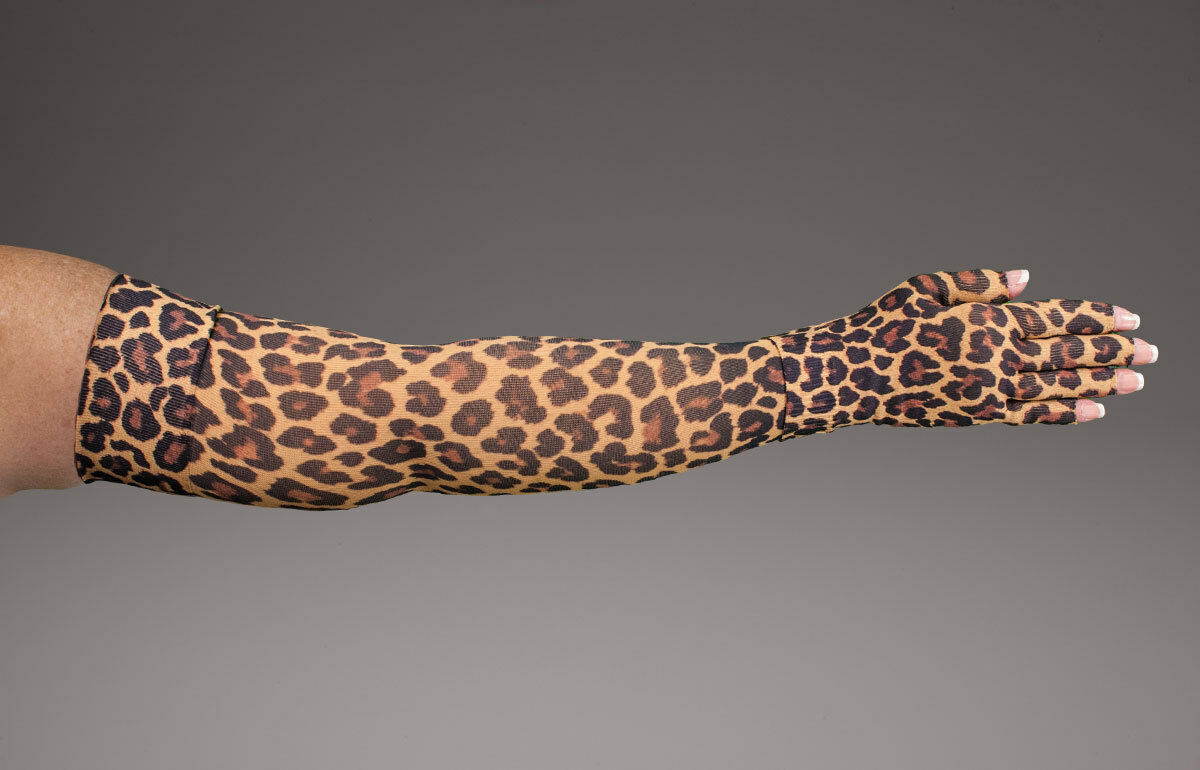 LEO LEOPARD by LympheDIVAS, COMPRESSION SLEEVE, GLOVE, GAUNTLET OR COMBO, NEW!