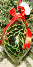 Department 56, Glass FINIAL HOLLY Stained (4029408) Oval Ornament - $18.32