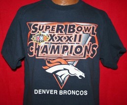 Vintage 90s Denver Broncos Super Bowl XXXII Champions NFL Football t-shirt  NF This t-shirt is Made To Order