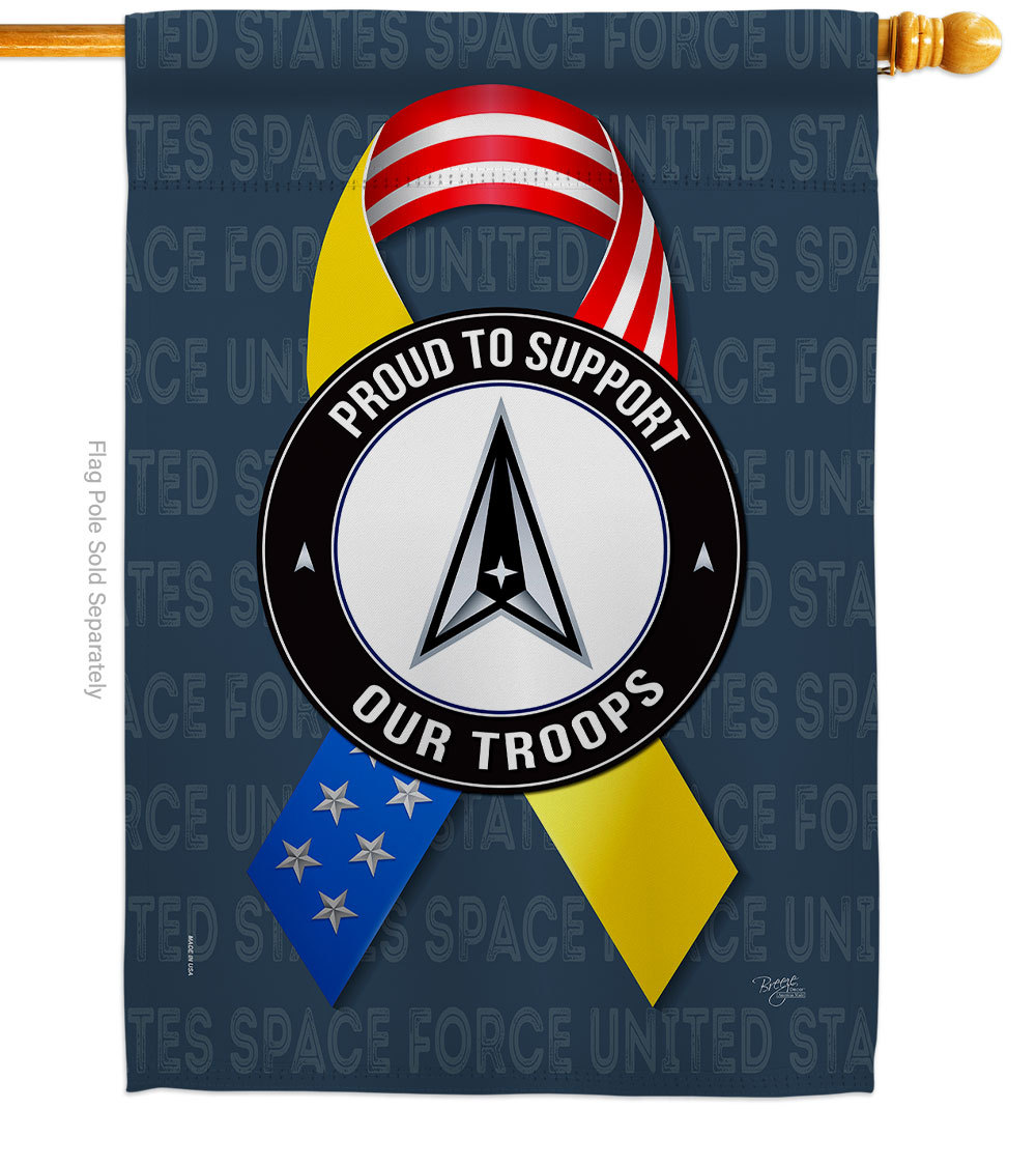 Support Space Force Troops House Flag 28 X40 Double-Sided Banner
