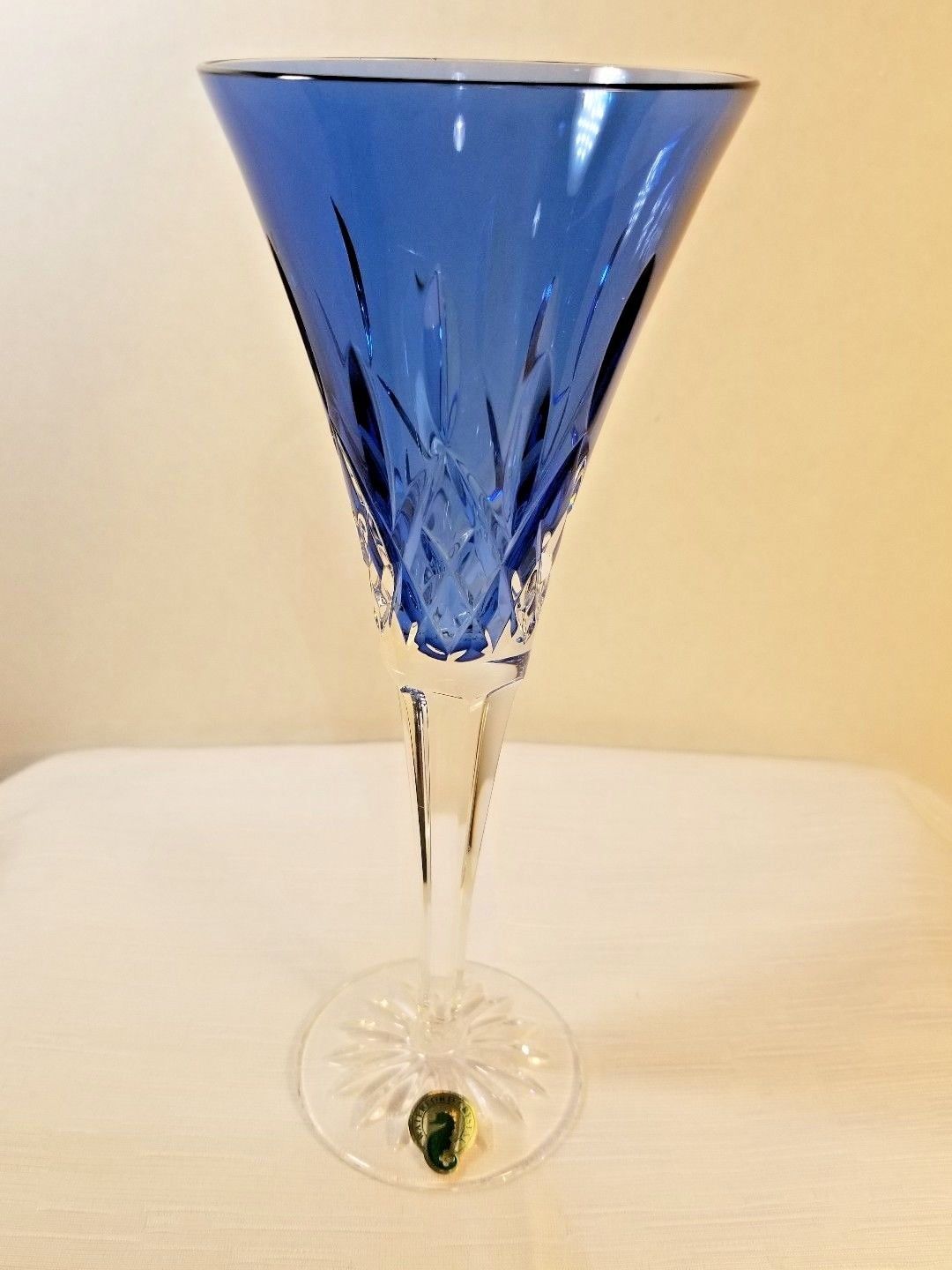 Waterford Lismore Sapphire Blue Toasting Champagne Flute ...