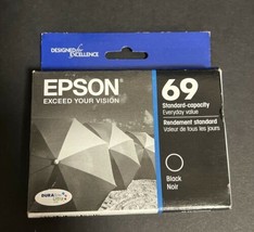 Epson 69 Black Ink Cartridge Standard Capacity T069120 OEM Genuine Use By 05/19 - $9.49