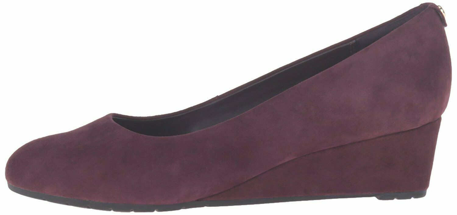 Primary image for Clarks Vendra Bloom Aubergine Suede Women's Classic Pump Wedges 29118
