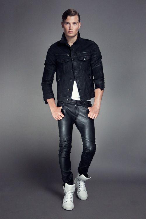 100% New Genuine Sheep Napa Leather Men's Designer Biker Pant GD-05 - $151.05 S l1600