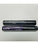 Nyx Liquid Suede 01 Stone Fox Creme Lipstick And Lip Lustre 11 Dark Magi... - $12.86