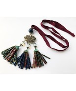 Massive necklace pendant, accent handmade boho necklace, unique bohemian... - $161.00