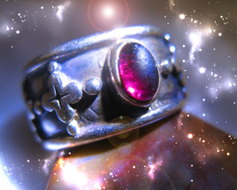 HAUNTED RING CALL FORTH WHAT IS MOST NEEDED EXTREME MAGICK WIZARDS WARLO... - $444.44