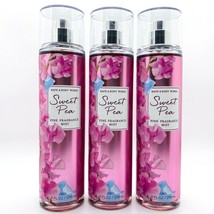 3-Pack Bath &amp; Body Works SWEET PEA Fine Fragrance Mist Spray 8 fl.oz NEW - $37.95