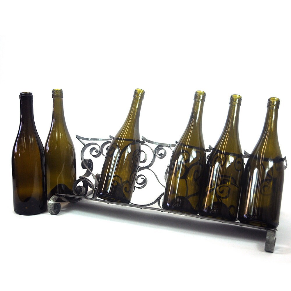 Counter Top Wine Bottle Holder The Scroll Made from local CA wine