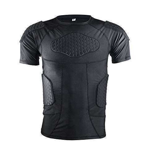 mens compression shirt with muscle padding