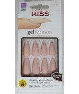 KISS Gel Fantasy High Volume Sculpted Gel On Nails Long Length Matte KGFS01 - $10.99