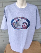 American Choppers Motorcycle USA Patriotic Flag Grey T-Shirt Size XXL - $16.42