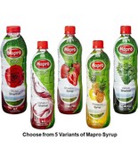 Mapro Syrup Choose from 5 Variants Drink Liquid Concentrate from India - $30.00 - $40.00