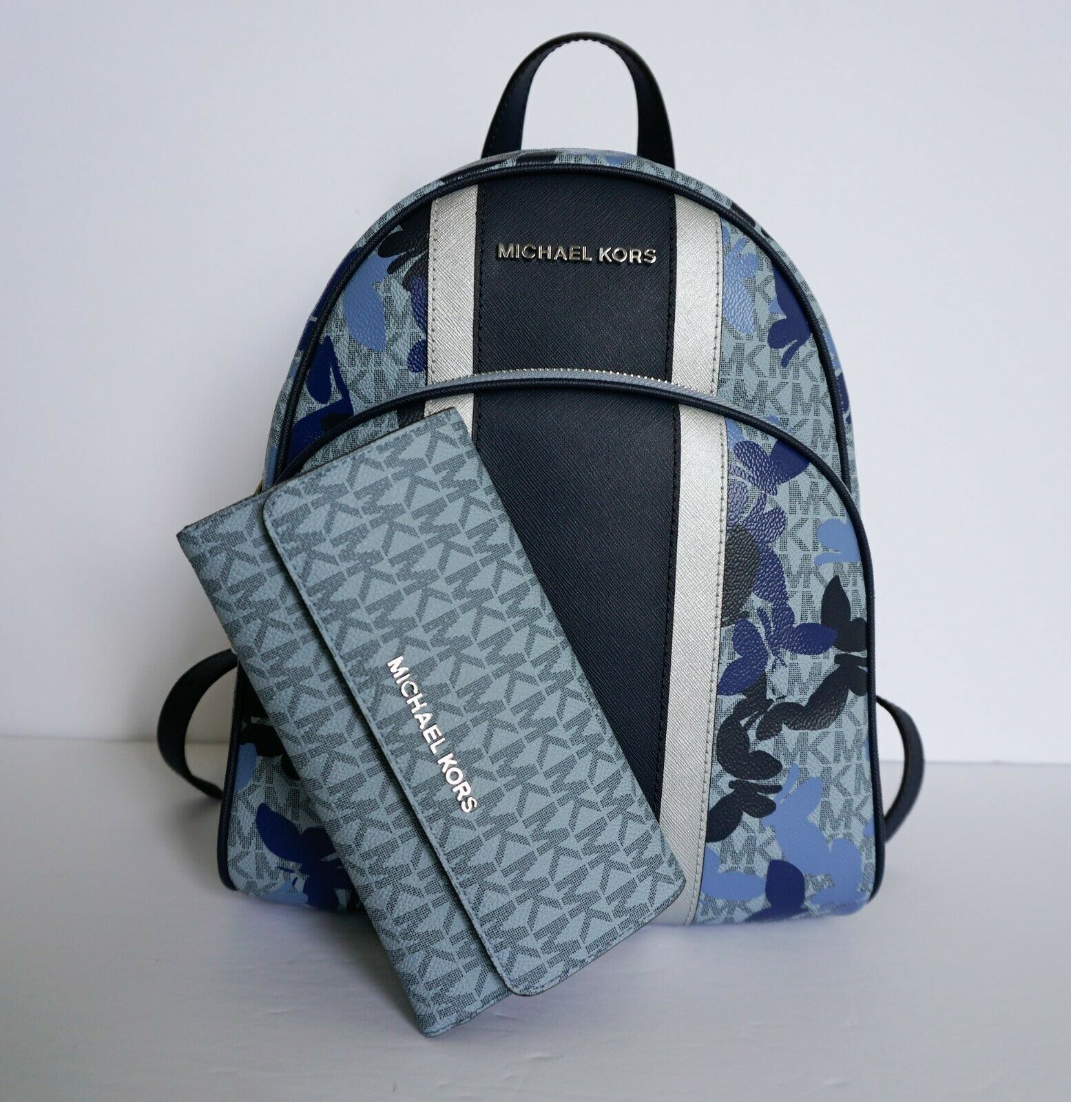 michael kors navy blue backpack