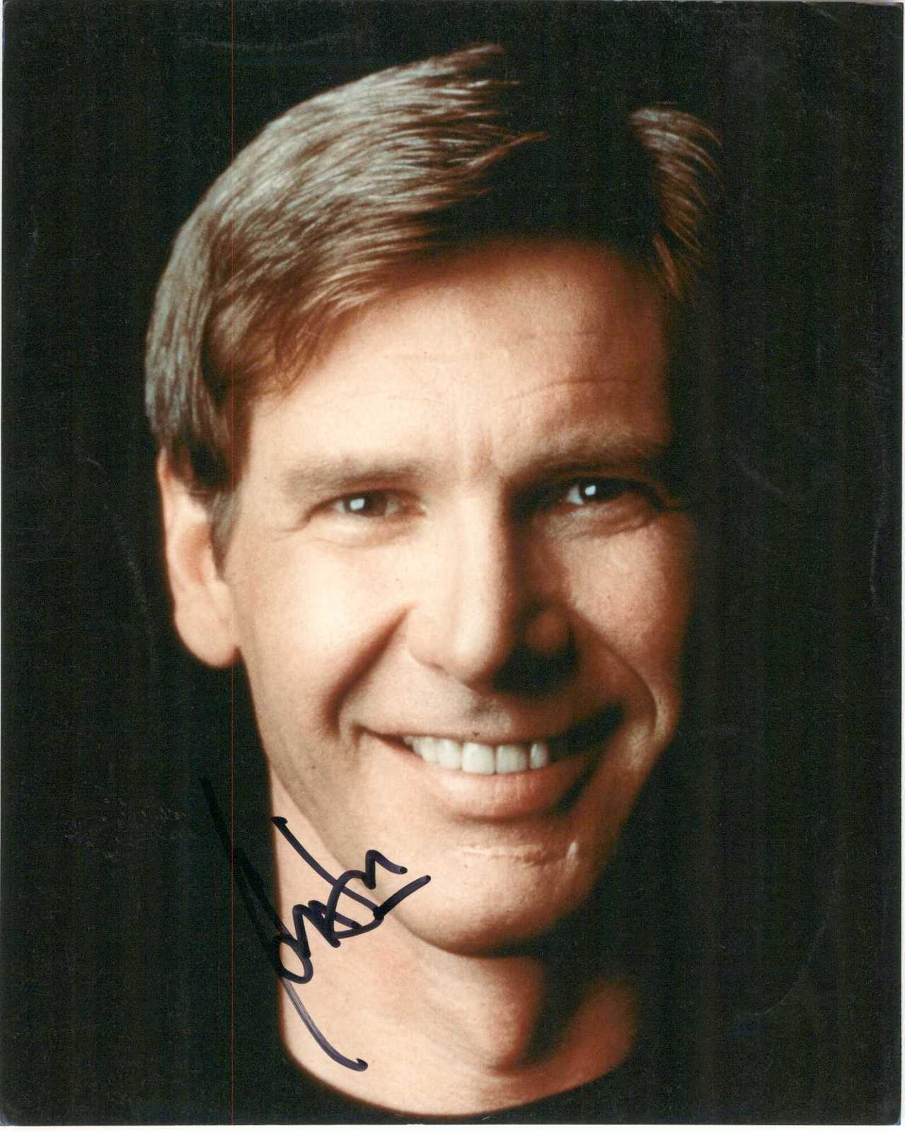 Harrison Ford Signed Autographed Glossy 8x10 Photo Photographs