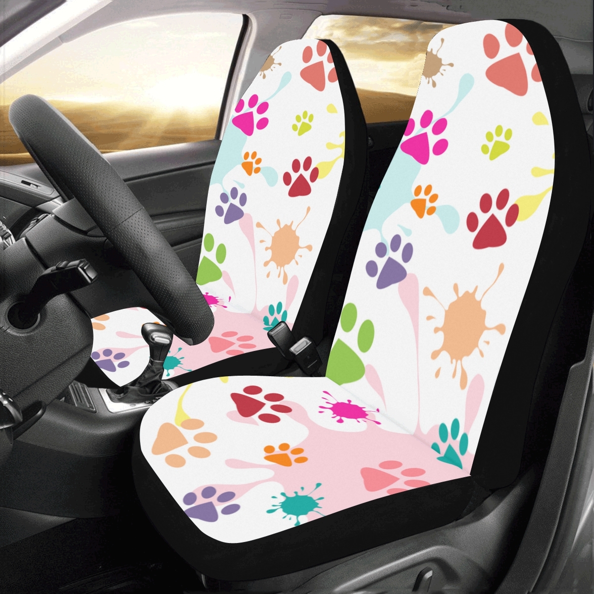 Cat Paw Lovely Pet Run Jump Footprint Universal Fit Auto ...