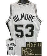 Artis Gilmore signed San Antonio White TB Custom Stitched Pro Style Bask... - $109.95