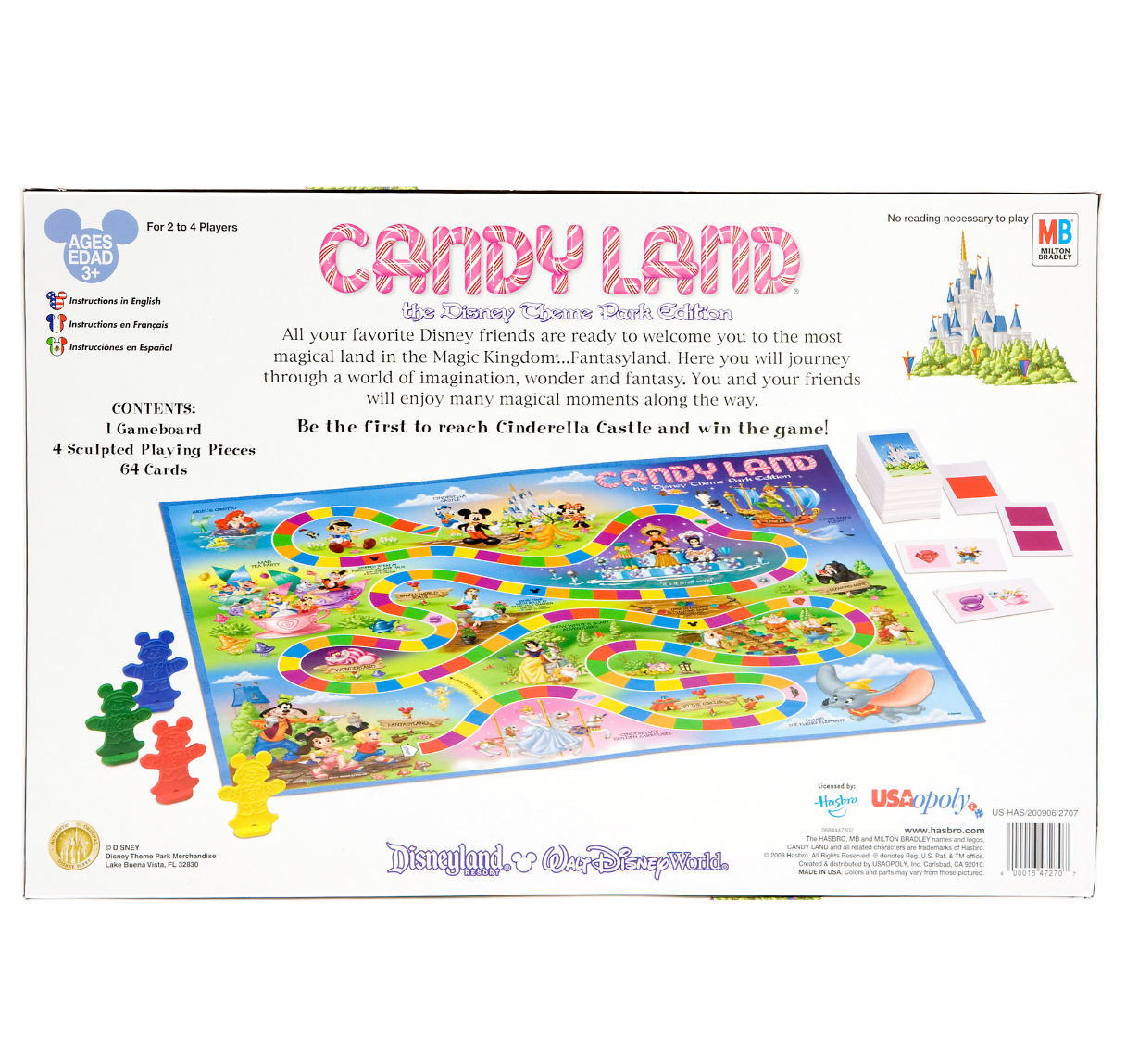 Disney Parks Authentic Mickey Mouse Characters Candyland Game NEW