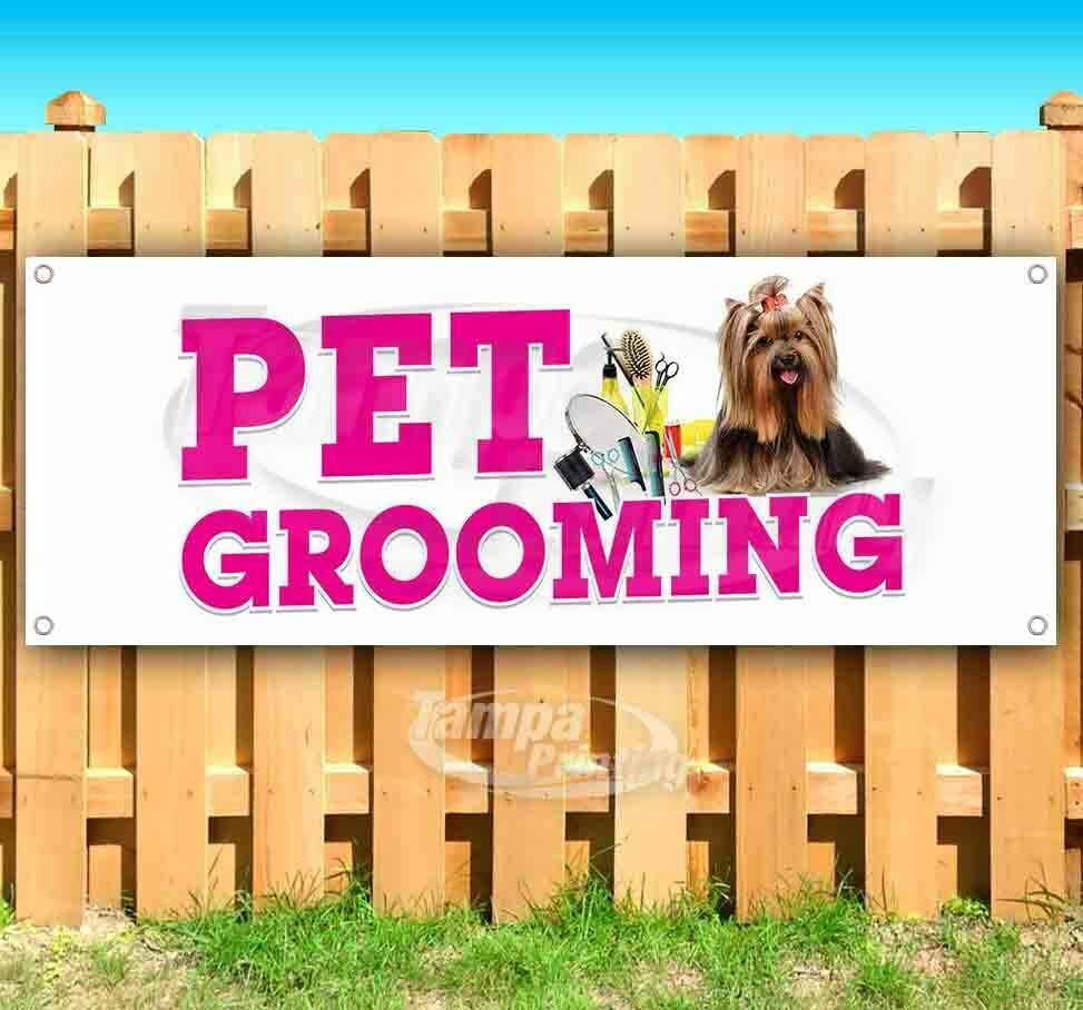 PET GROOMING Advertising Vinyl Banner Flag Sign Many Sizes USA SALON