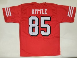 GEORGE KITTLE AUTOGRAPHED SIGNED PRO STYLE XL CUSTOM JERSEY w/ BECKETT QR image 1