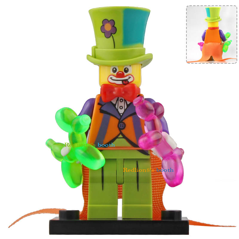 Party Clown - Cartoon Series 18 Custom Printed Minifigure Toys