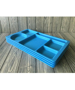 Set of 4 Cambro 915CW Blue Plastic Food Trays For Camping, Cafeteria, Sc... - $22.91