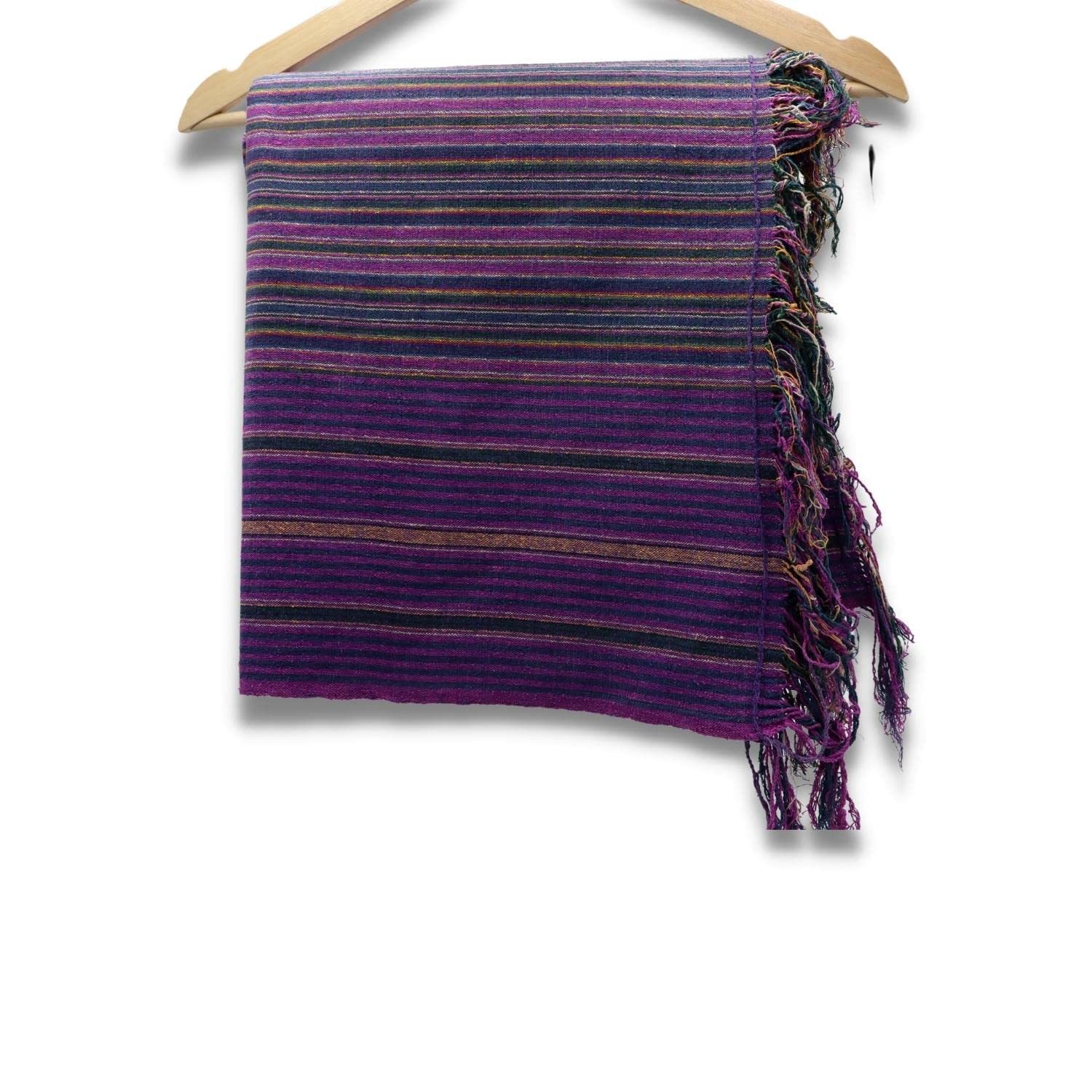 Raw Silk Jadrima Kira in Purple- Bhutanese Textile- Weaving in Bhutan ...