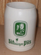 Bitburger Pils Stoneware Beer Mug 4 3/4” - £10.89 GBP