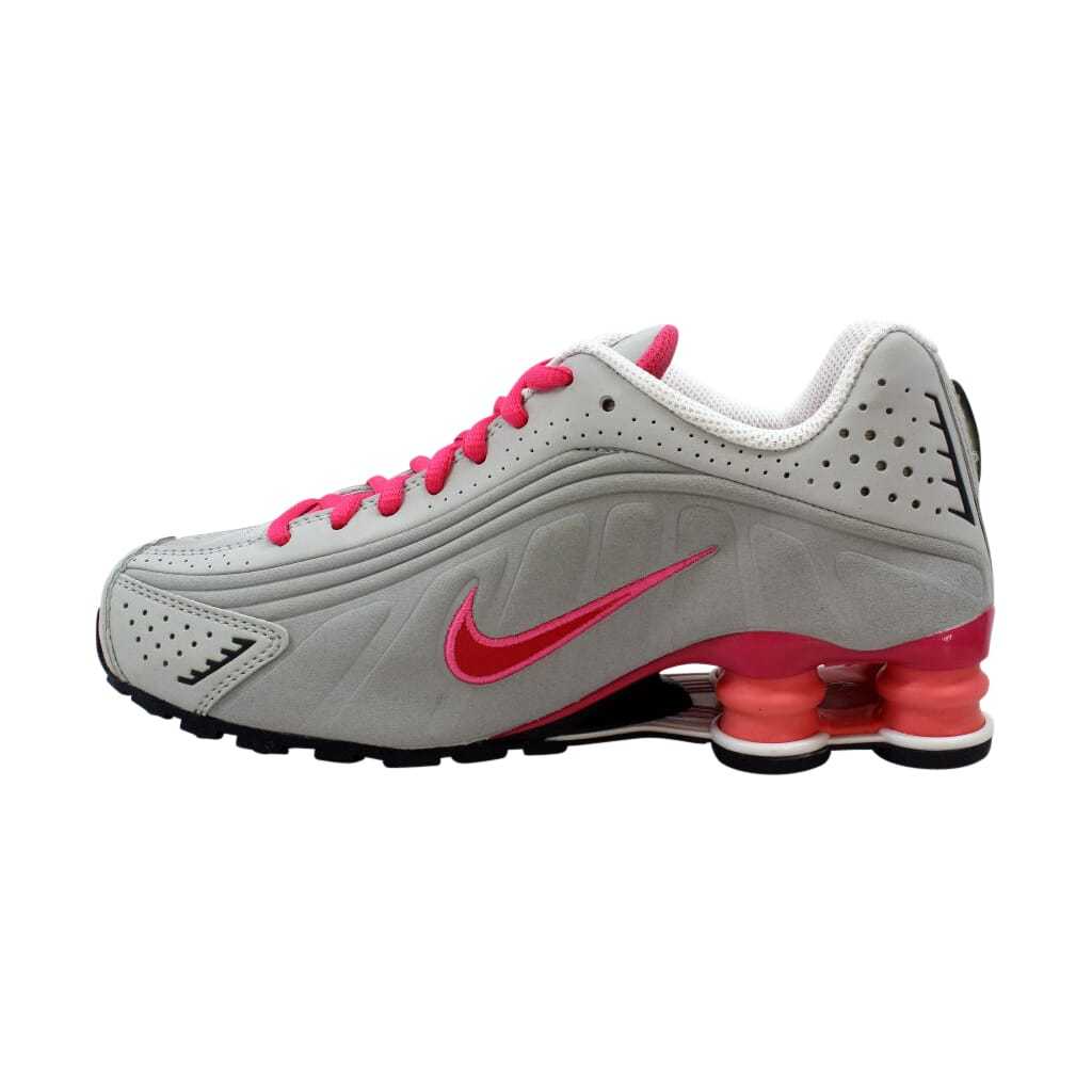 Nike Shox R4 GS Start Grey/Hyper Red-Dark Obsidian-White 312828-002 GS ...